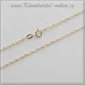 Dětský zlatý řetízek, délka 38 cm 