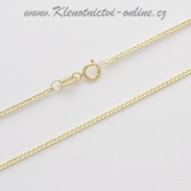 Zlatý ozdobný řetízek, délka 45 cm