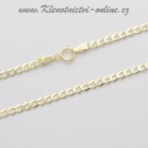 Pánský zlatý řetízek délka 55 cm